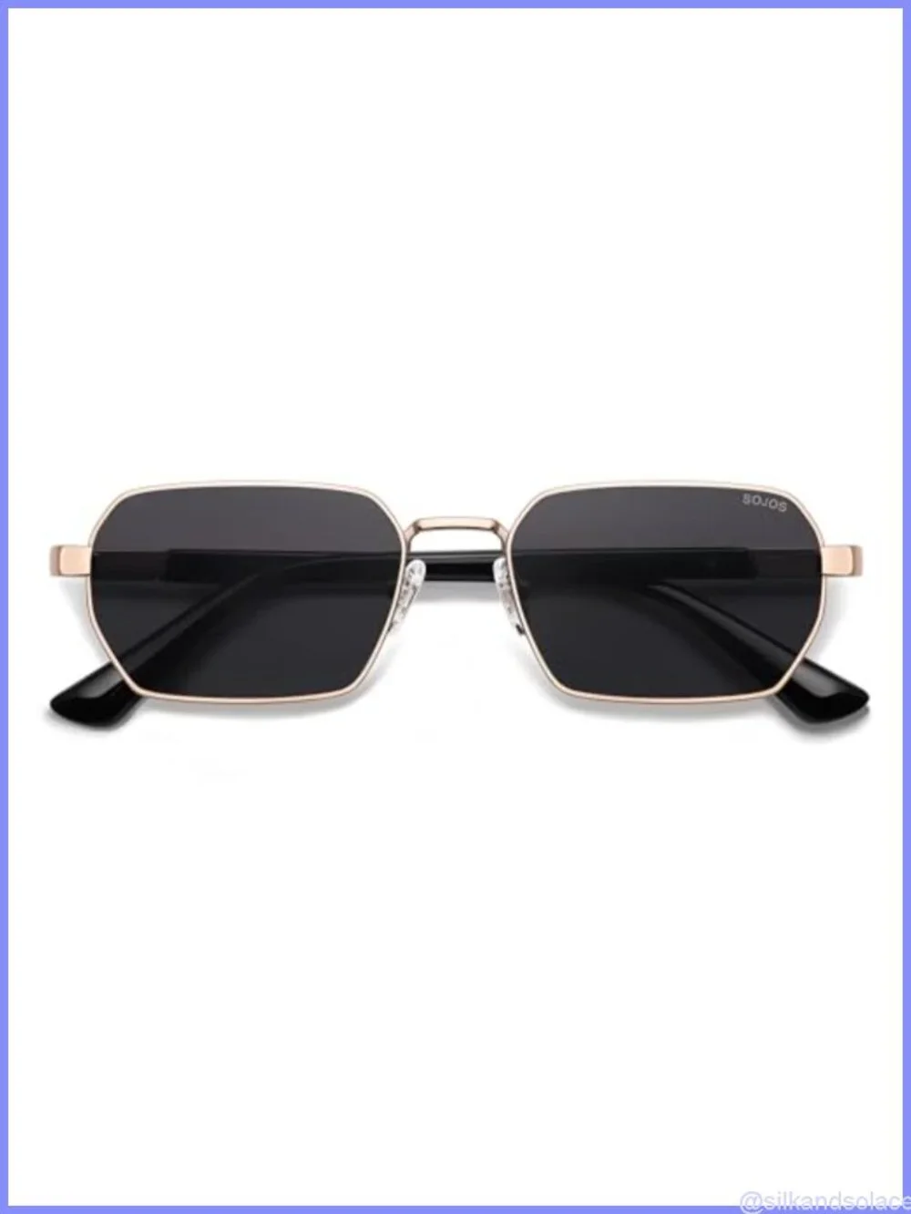 Retro Rectangle Polarized UV400 Sunglasses Full Frame Unisex
